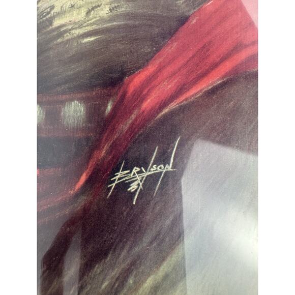 James Ross Bryson- Print Lady Dancer - BEAUTIFUL Lady Framed Art Deco - Picture 5 of 9